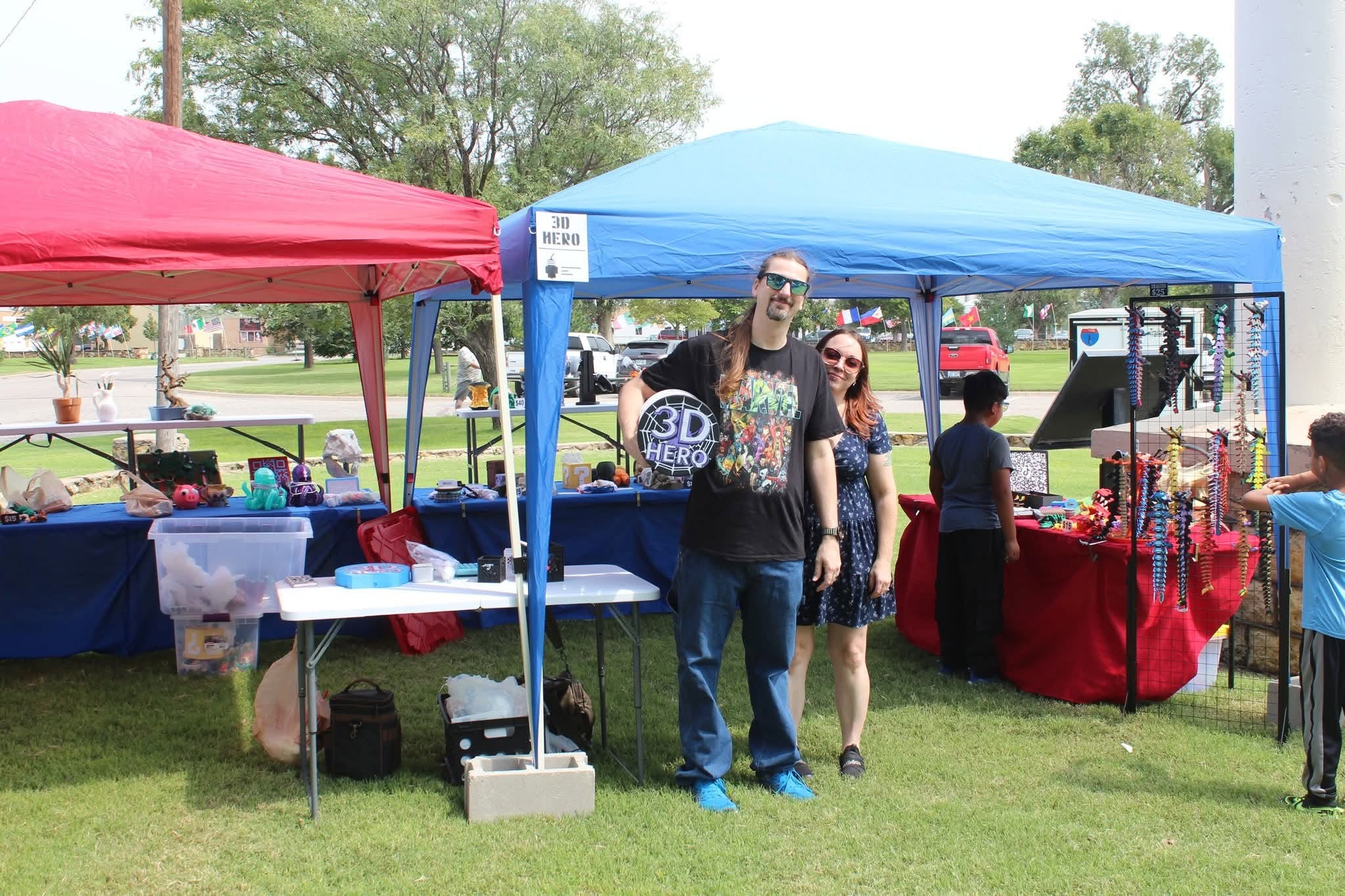 3DHero booth at a Kansas craft fair